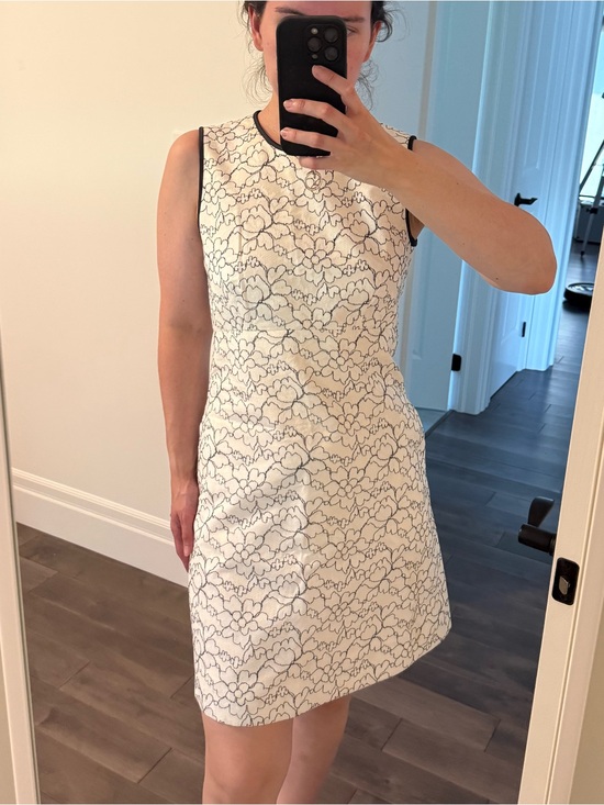 kate spade Dresses & Skirts - Kate Spade Sleeveless White and Black Floral Lace A-Line Dress